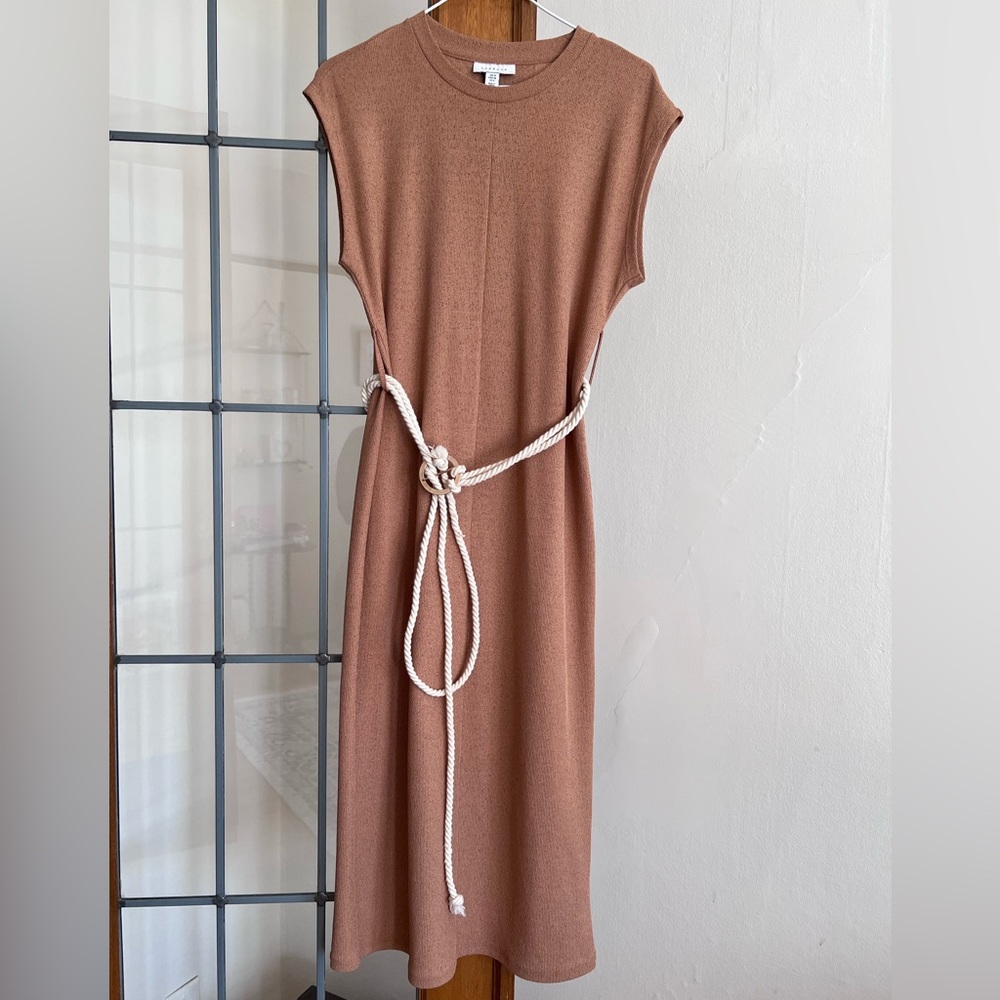 TOPSHOP Rope midi dress US 6